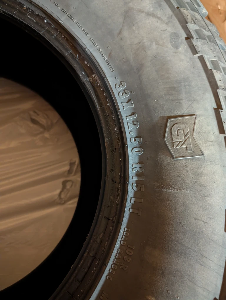 General Grabber A/TX Tire 33X12.50R15LT - photo 5