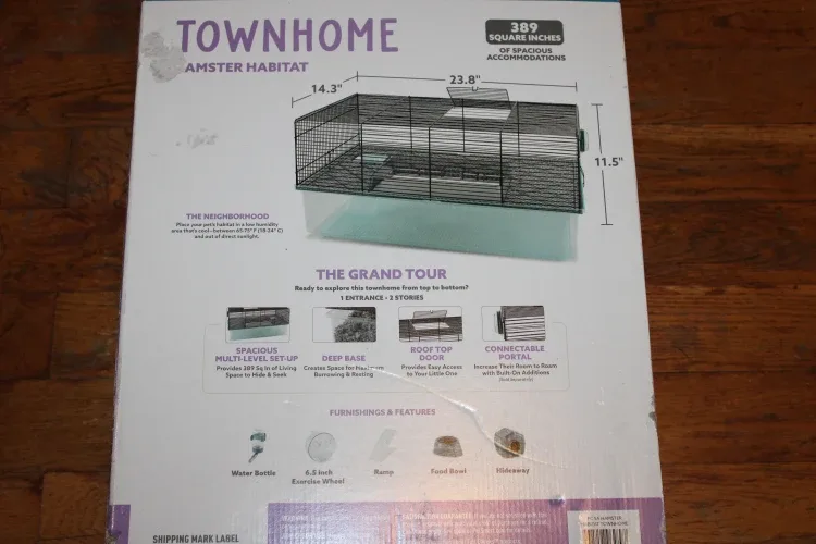 Full Cheeks Townhome Hamster Habitat + Tiny Tales Hideout image indicator(3)