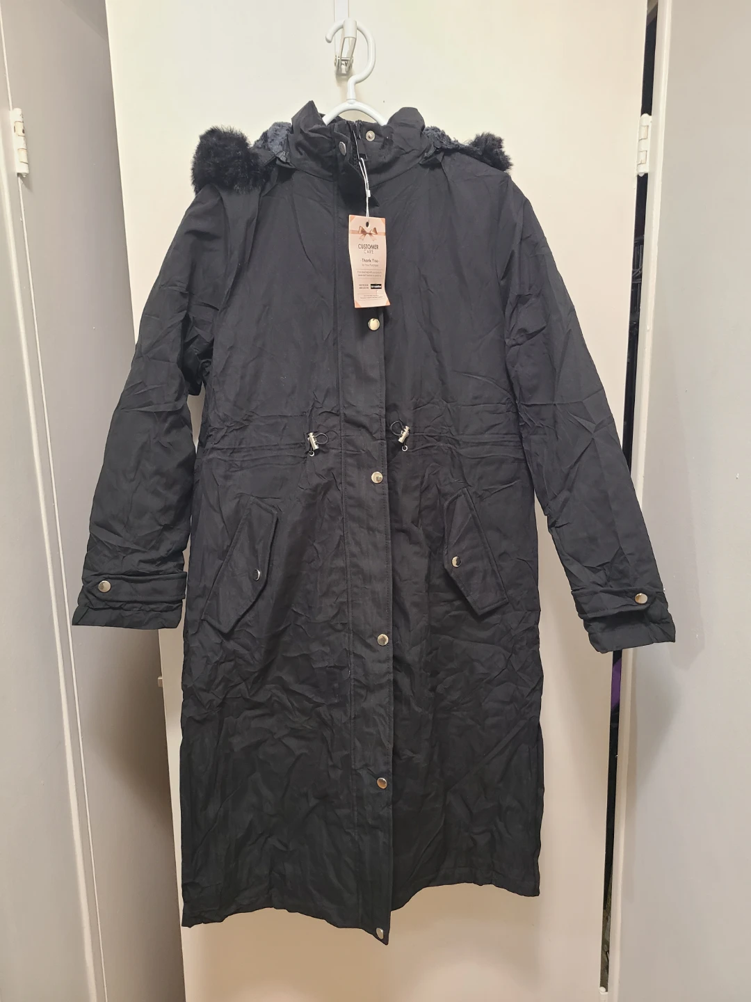 Women's Winter Long Puffer Coat - size Medium - photo 2