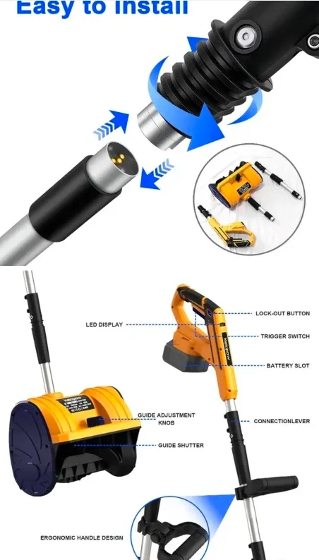 MekiPow Cordless Snow Shovel - Like New! image indicator(5)