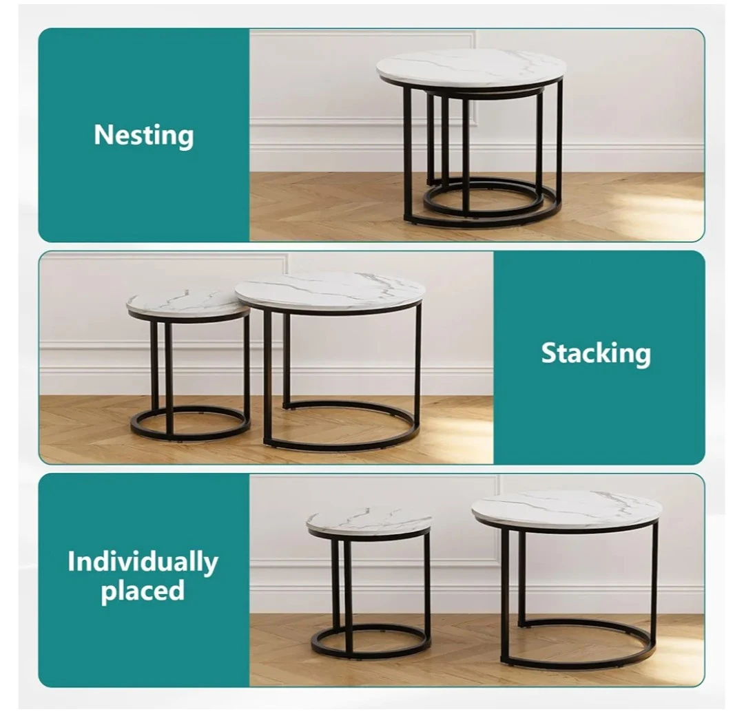 Nesting Coffee Tables - Set of 2 - photo 5