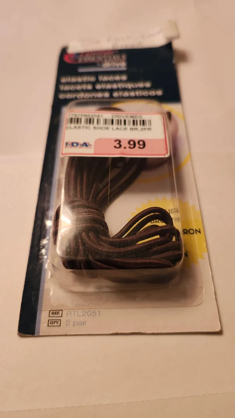 Lifestyle Essentials by Drive Elastic Shoe Laces - Brown image indicator(4)