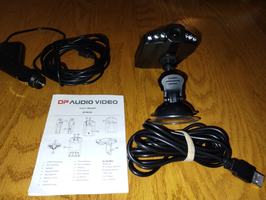 DP Audio Video DVR120 Dashcam
