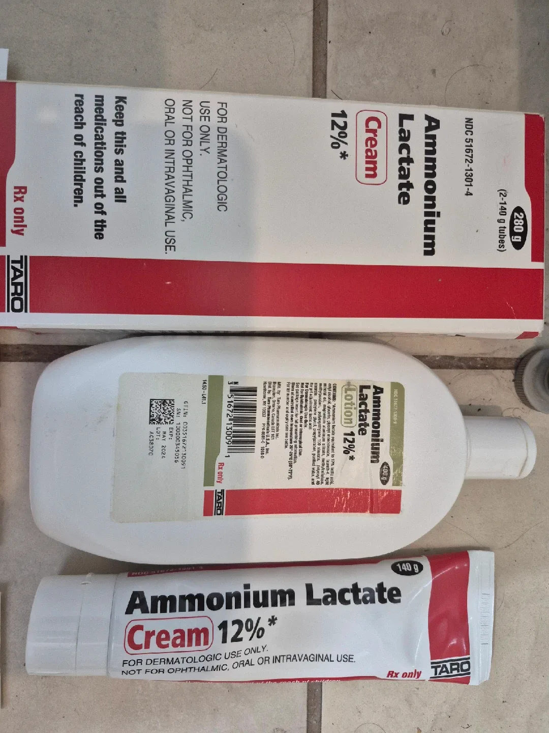 Taro Ammonium Lactate 12% Cream & Lotion