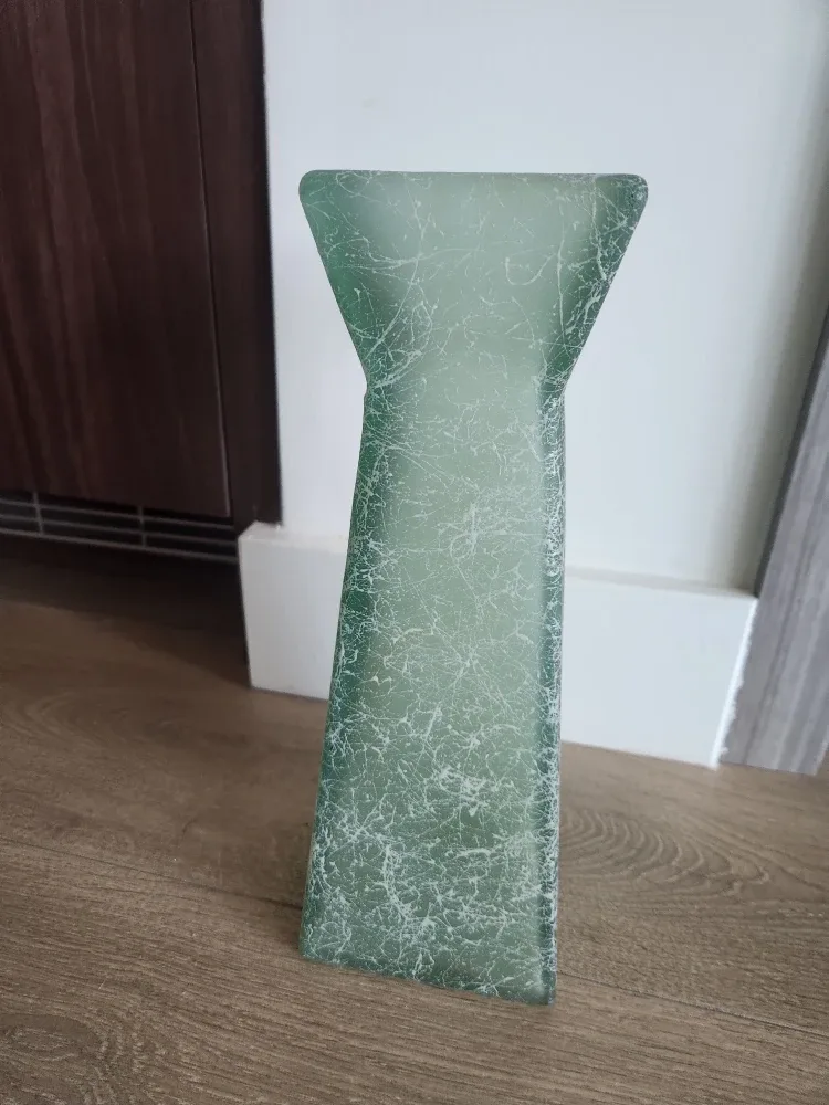 Decorative Frosted Heavy Glass Vase