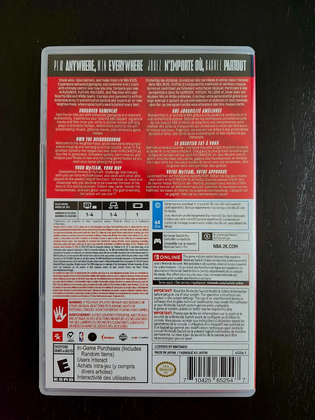 New NBA 2K25 for Nintendo Switch. Pick up in Kitchener, $25 image indicator(2)