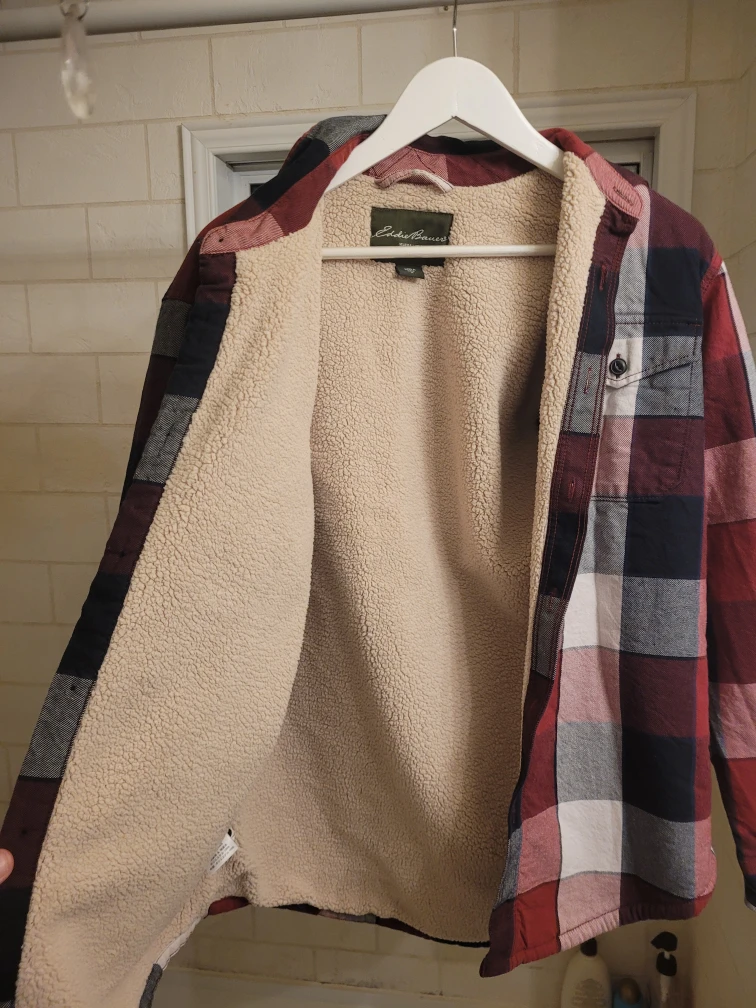 Eddie Bauer Flannel Shirt Jacket - Size M - photo 3