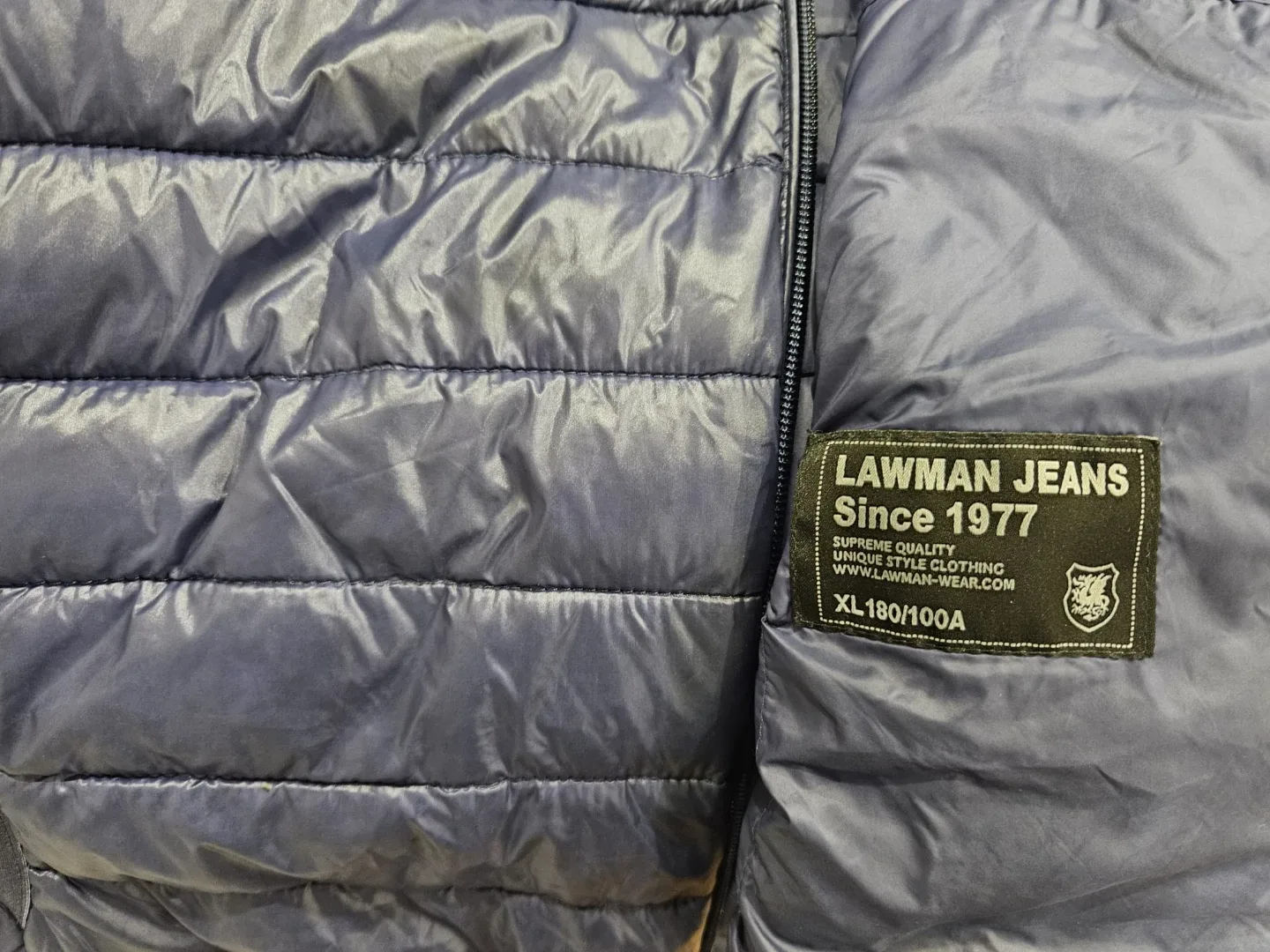 Lawman Jeans Blue Puffer Jacket XL image indicator(3)