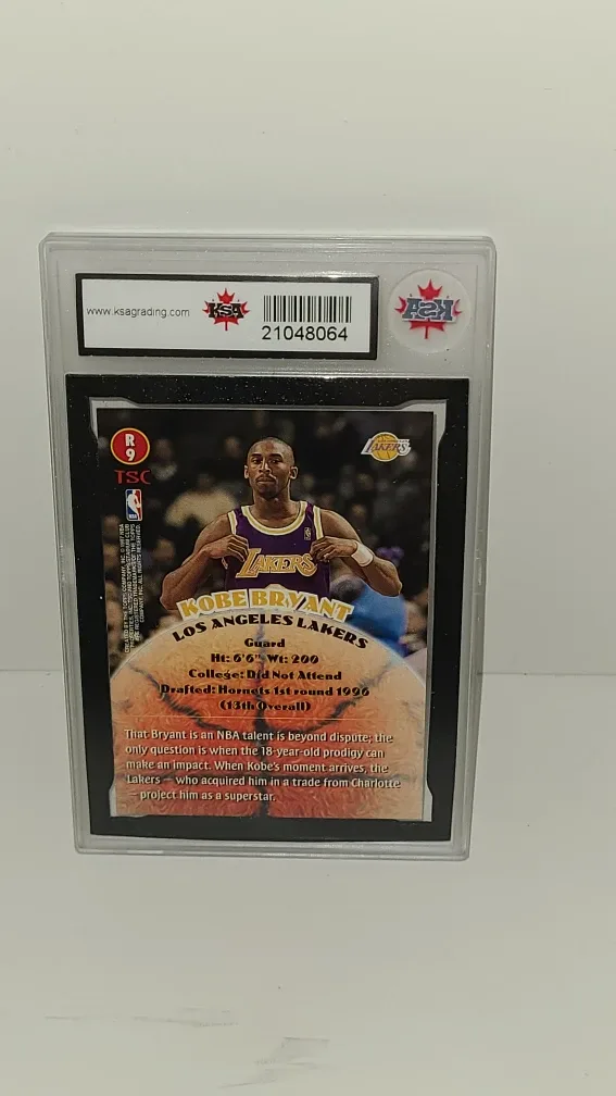 1996-97 Stadium Club Kobe Bryant Rookie Card image indicator(2)