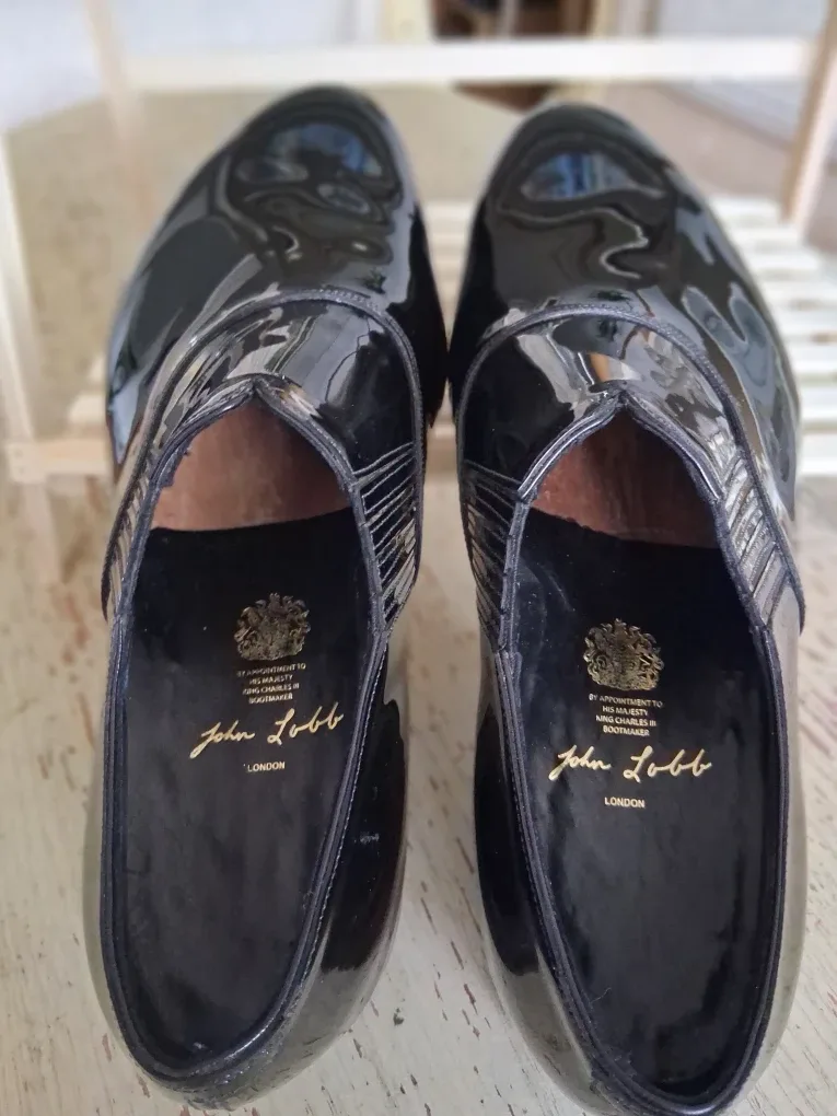 John Lobb Black Patent Leather Shoes - Size 36 image indicator(4)