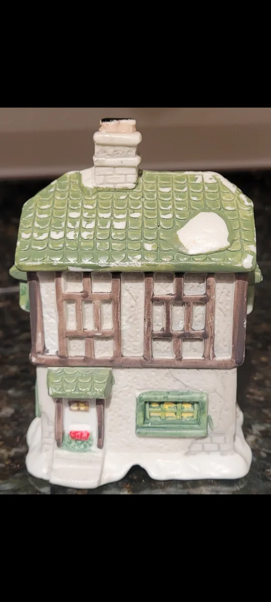 Ceramic Christmas Village House image indicator(2)