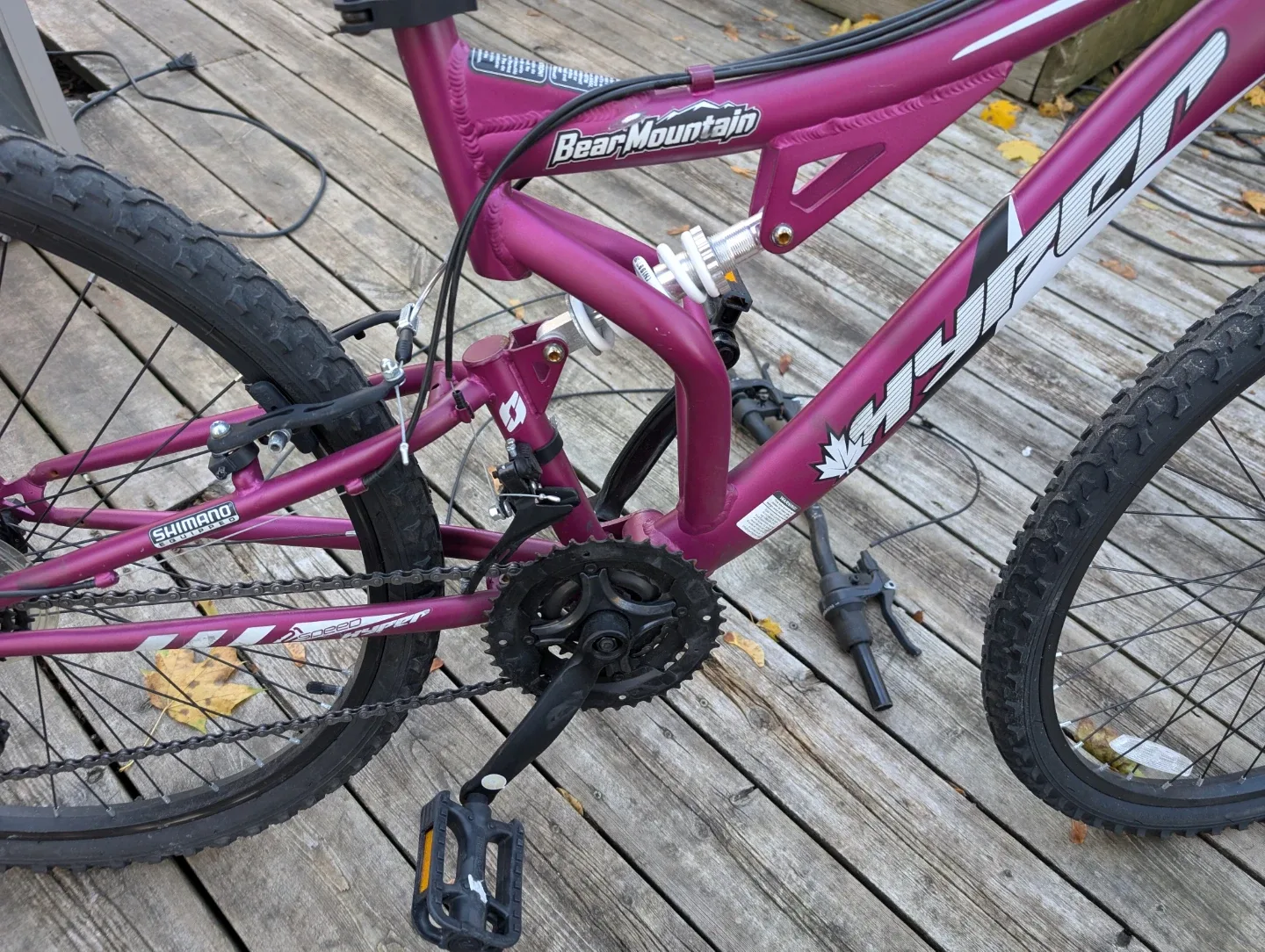 Bear Mountain Hyper 21 Speed Purple Bike For Sale 🥕 image indicator(4)