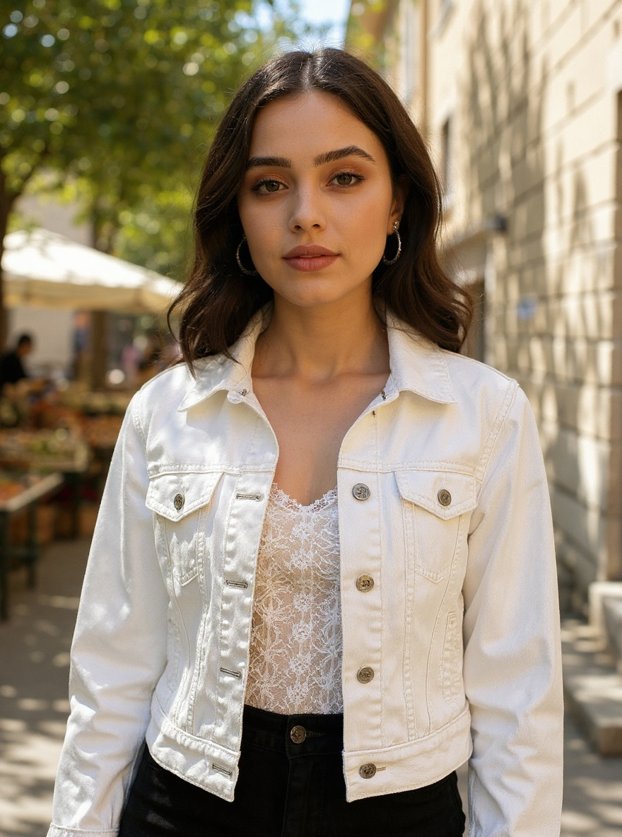 White Denim Jacket