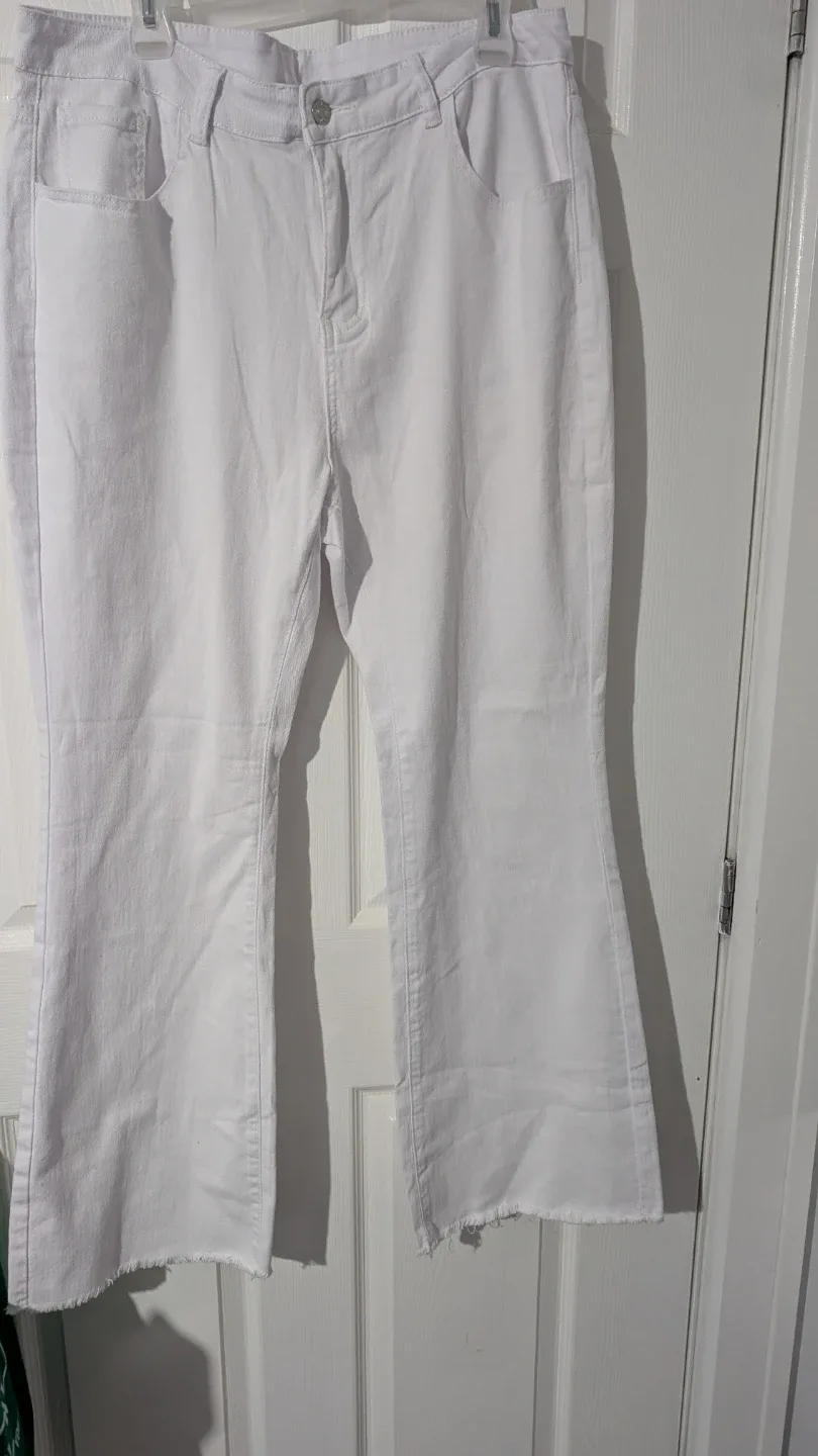 White Flare Jeans