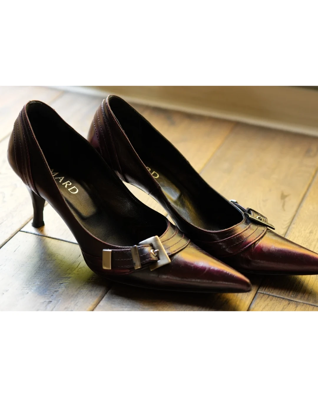 Wine Buckle Heels - Size 8 - photo 4