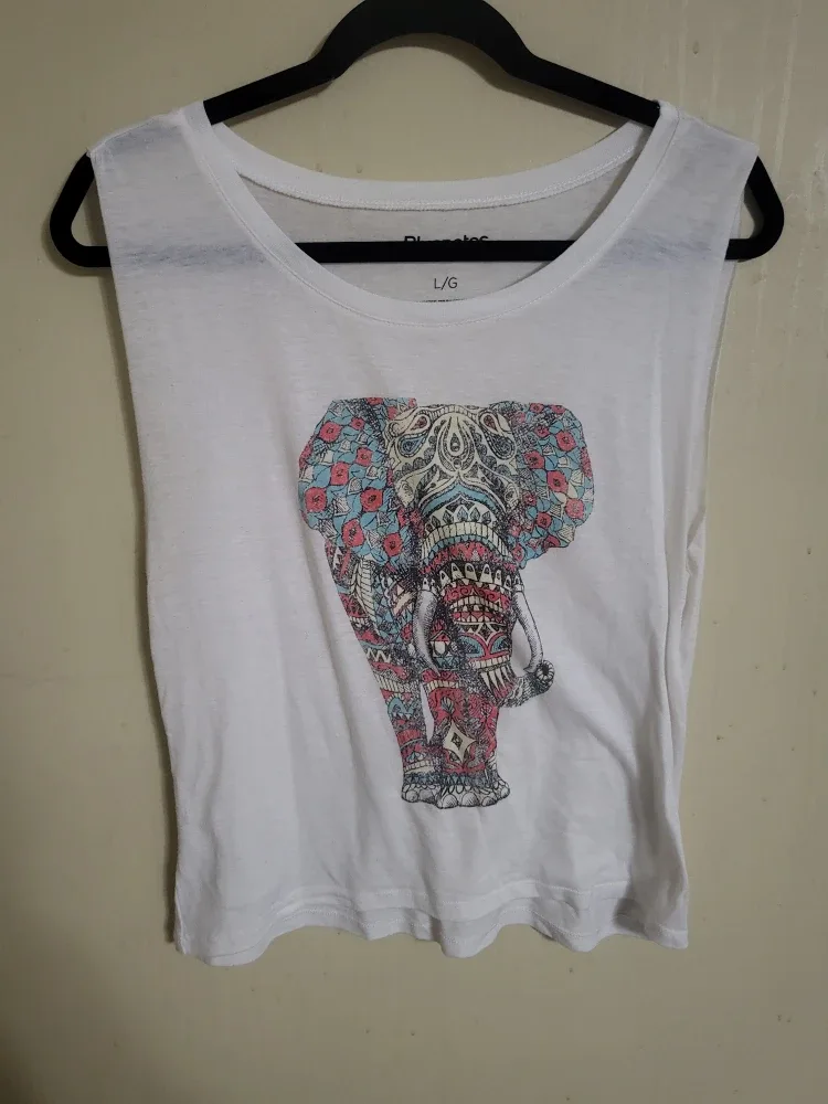 Bluenotes White Elephant Tank Top - L