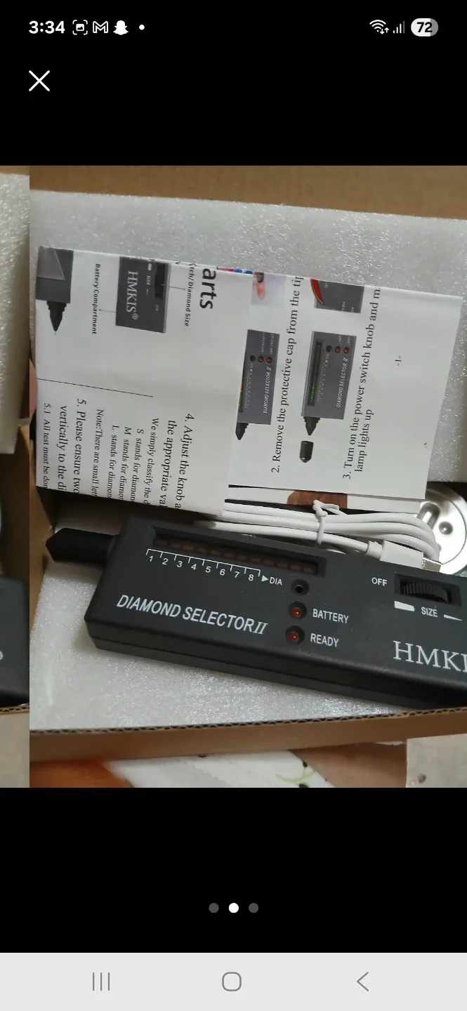 New Portable diamond tester.  Includes USB image indicator(3)