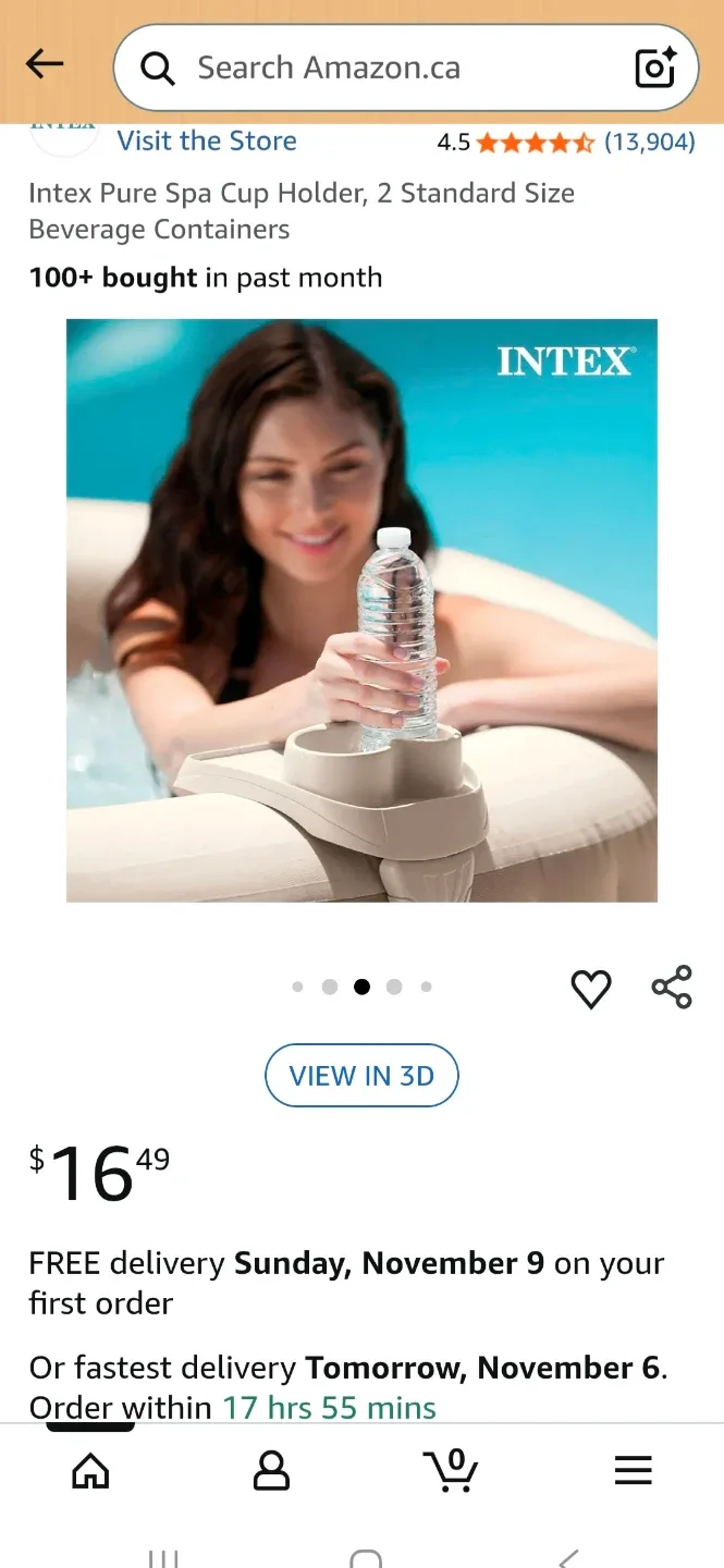 Intex PureSpa Accessories Spa Tray - New in Box! image indicator(3)