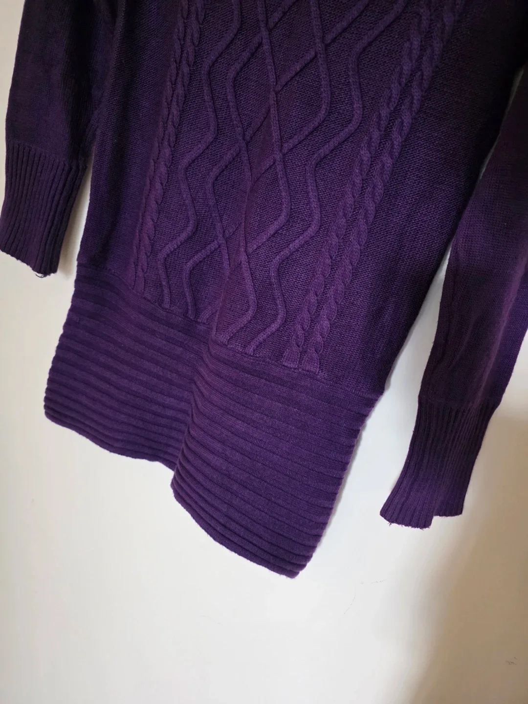 New Purple Turtleneck Knit Sweater / Sweater Dress image indicator(5)