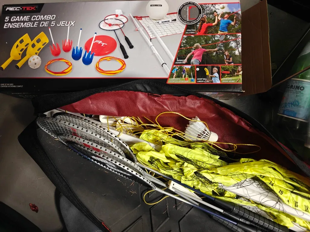 Random outdoor activities parts.