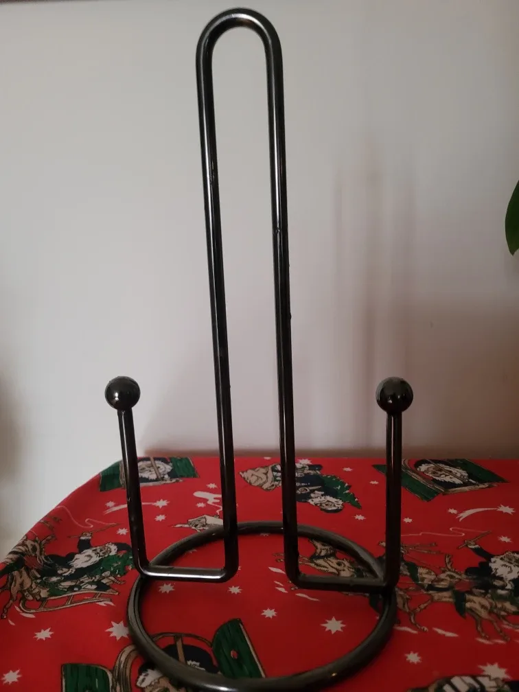 Black Metal Paper Towel Holder🥕🎯 freecylle