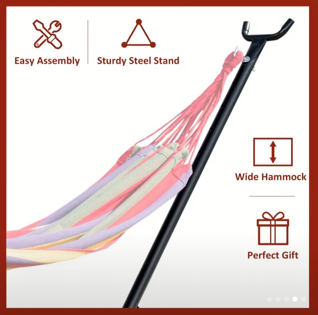 Portable Hammock with Adjustable Steel Stand - photo 5