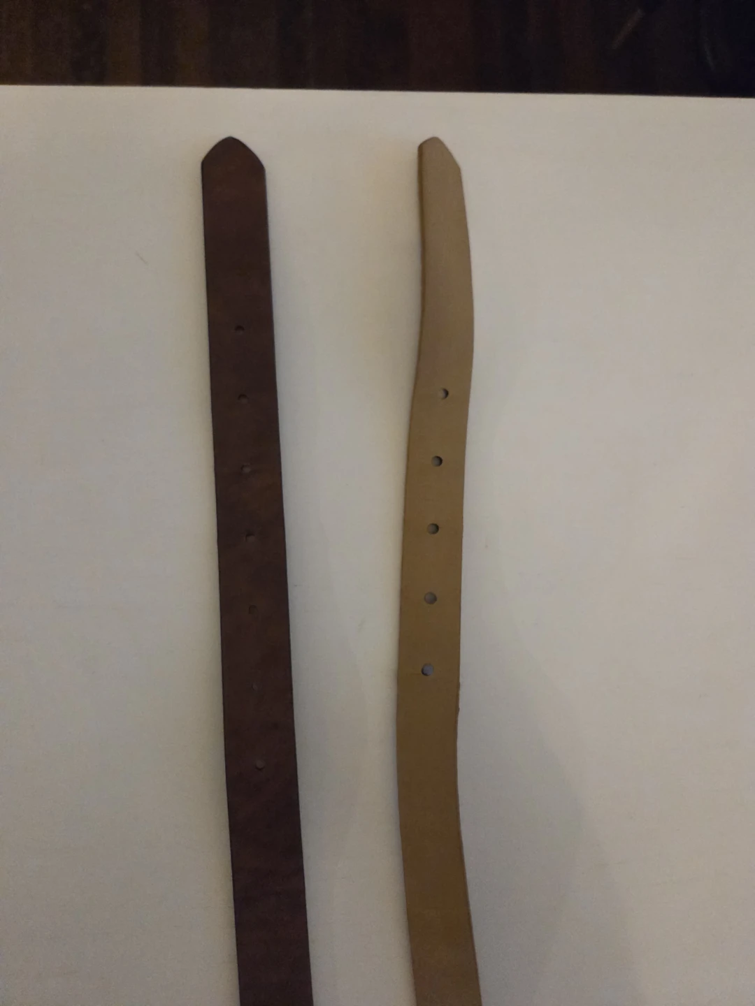 Two belts - faux leather brown and leopard print - photo 4