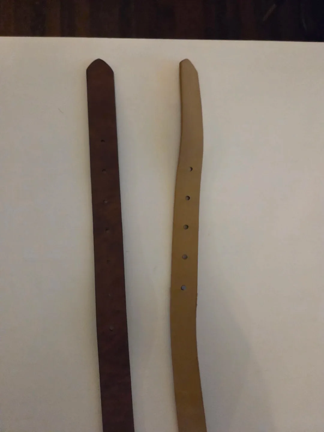 Two belts - faux leather brown and leopard print image indicator(3)