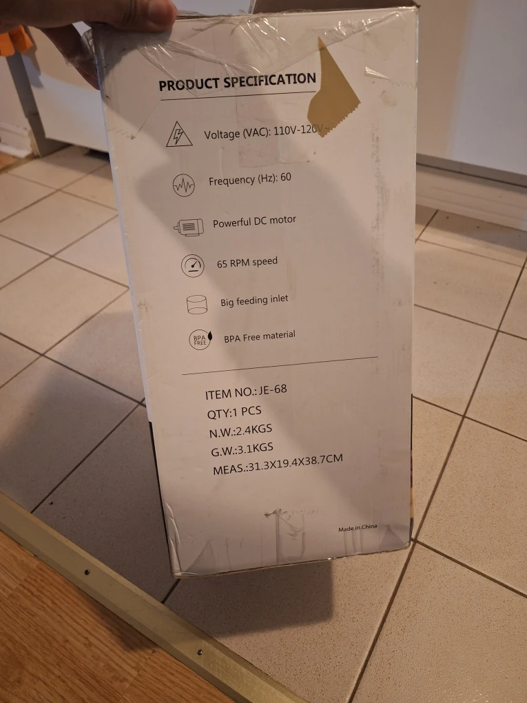 Canoly Masticating Juicer JE-68 - photo 2
