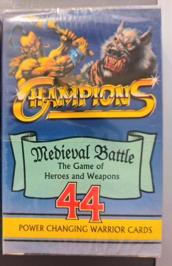 2 sealed 1995 Champions Medieval Battle Power Warrior Cards - photo 3