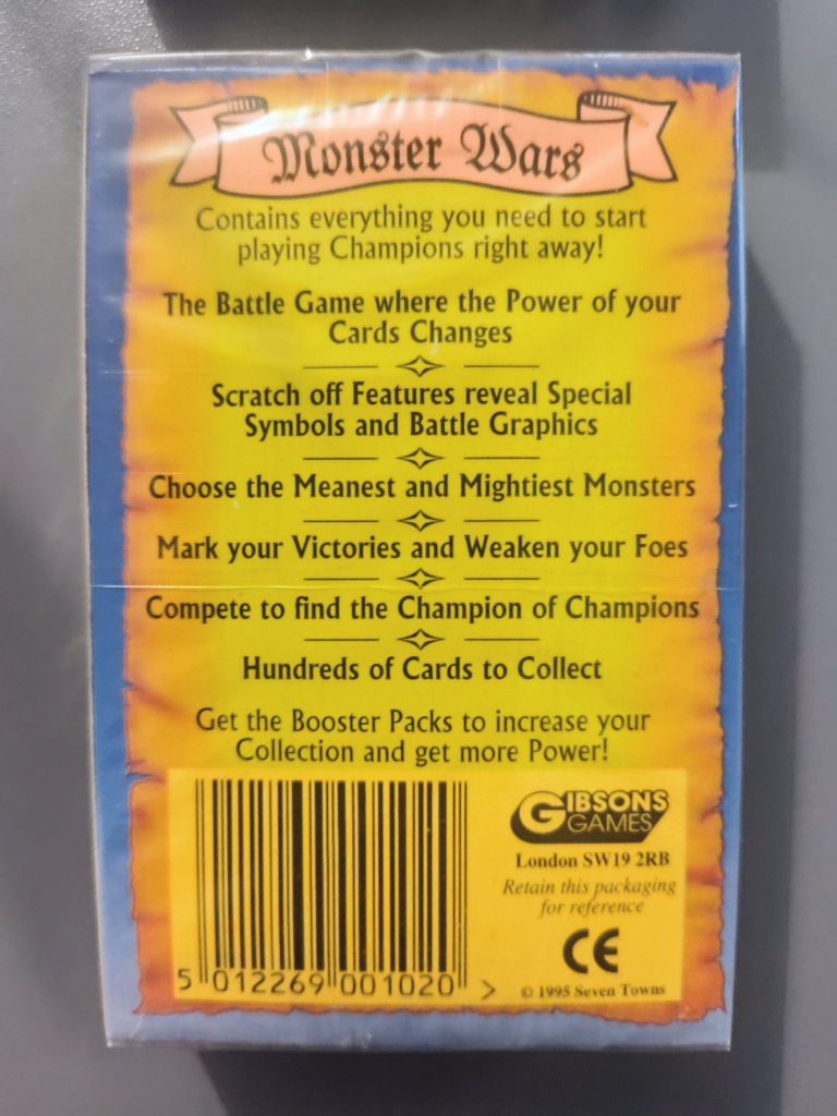2 sealed 1995 Champions Medieval Battle Power Warrior Cards - photo 4