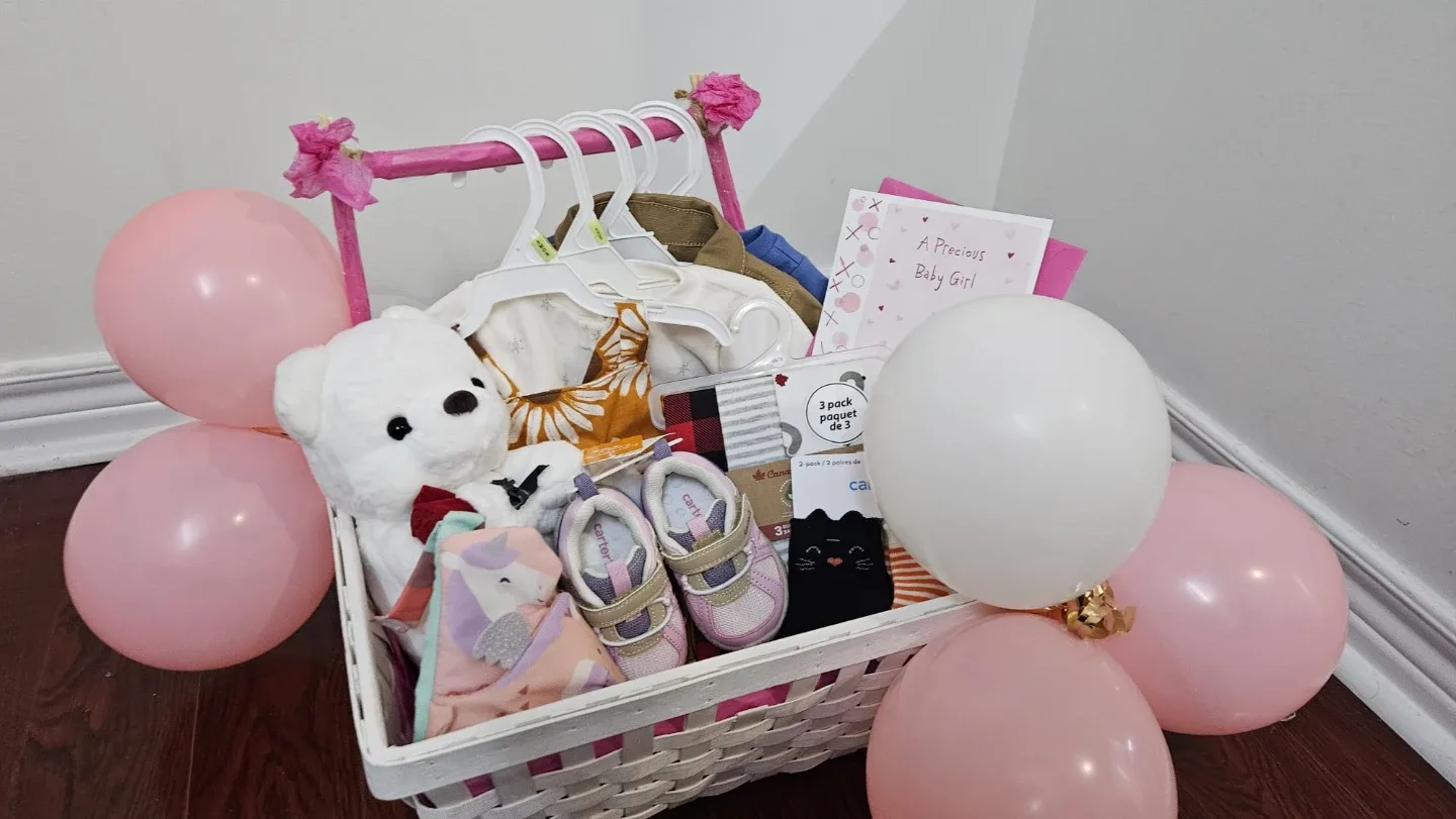 Baby Girl Gift Basket - Clothes, Shoes, Socks & More! image indicator(3)