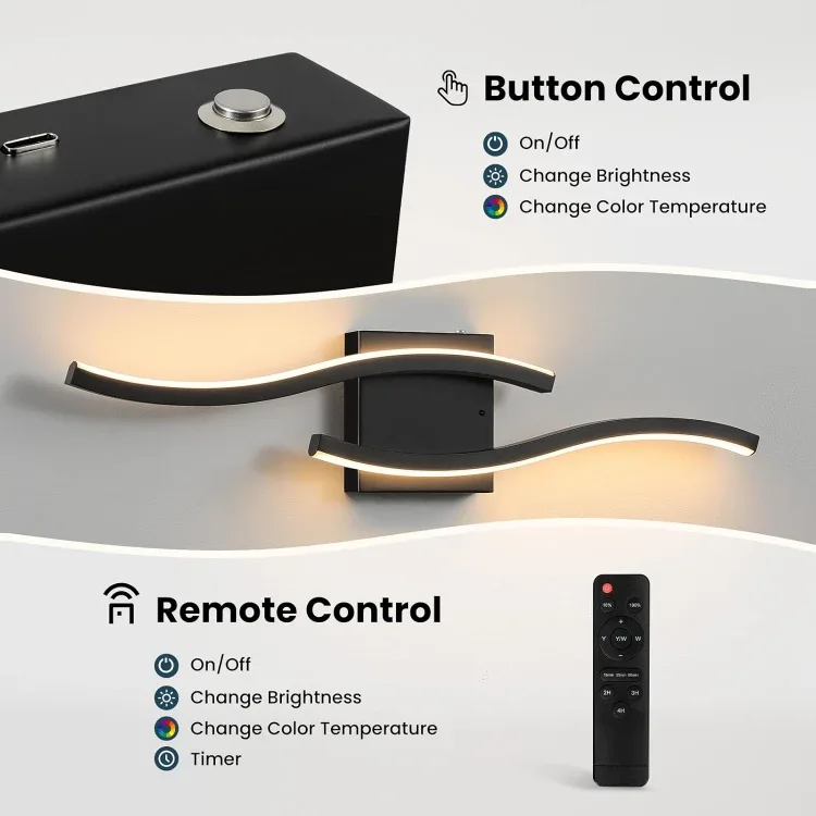 Battery Operated Wall Sconces BNIB image indicator(4)