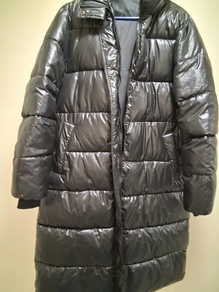 Long Black Puffer Coat
