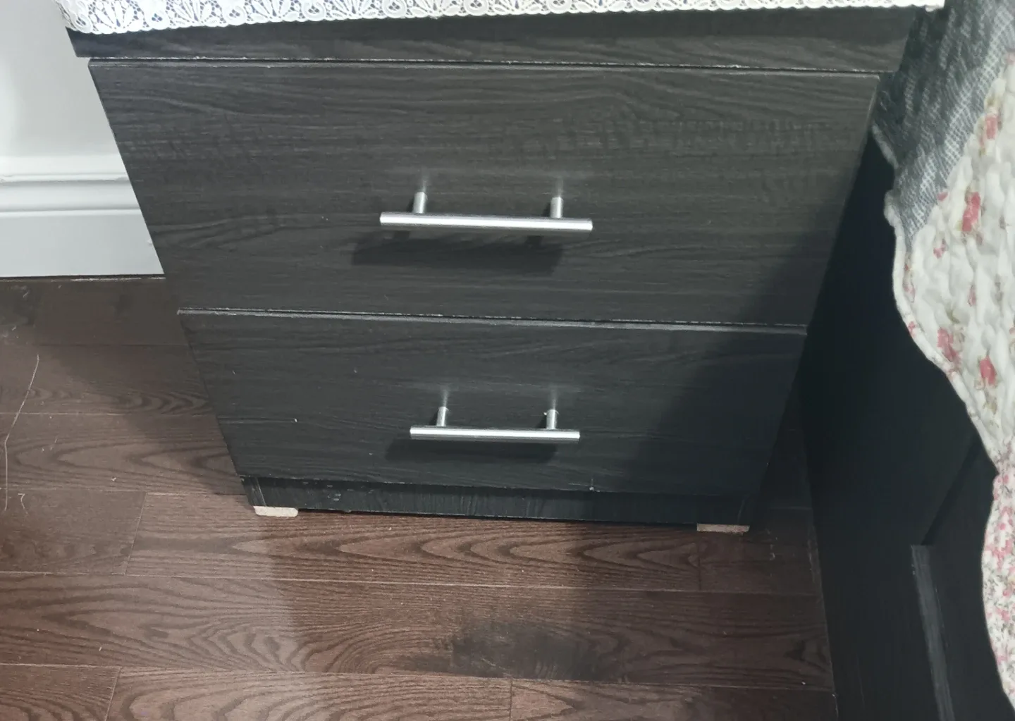 Dark grey 2 Nightstands