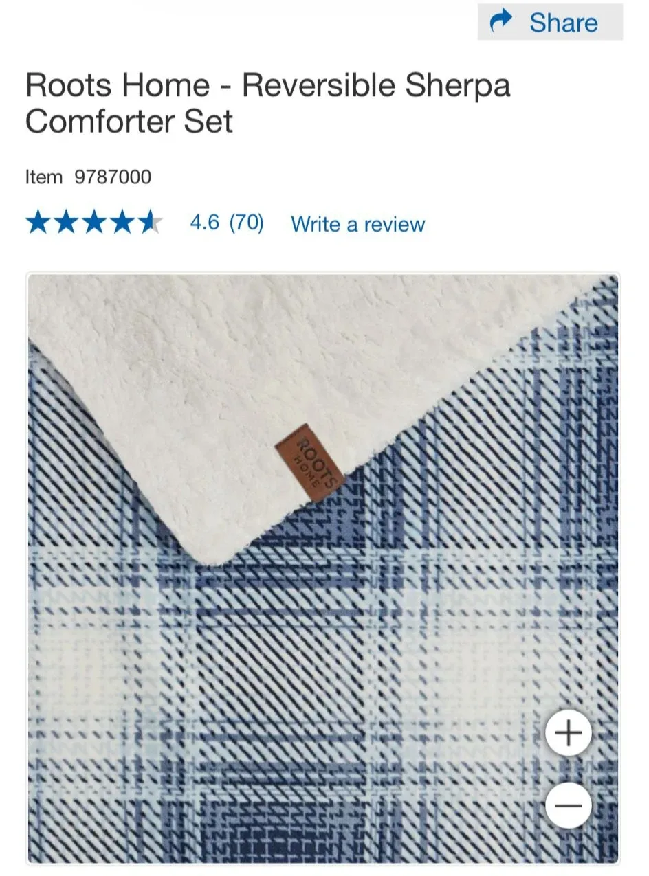 Roots Home Reversible Sherpa Comforter Set image indicator(2)