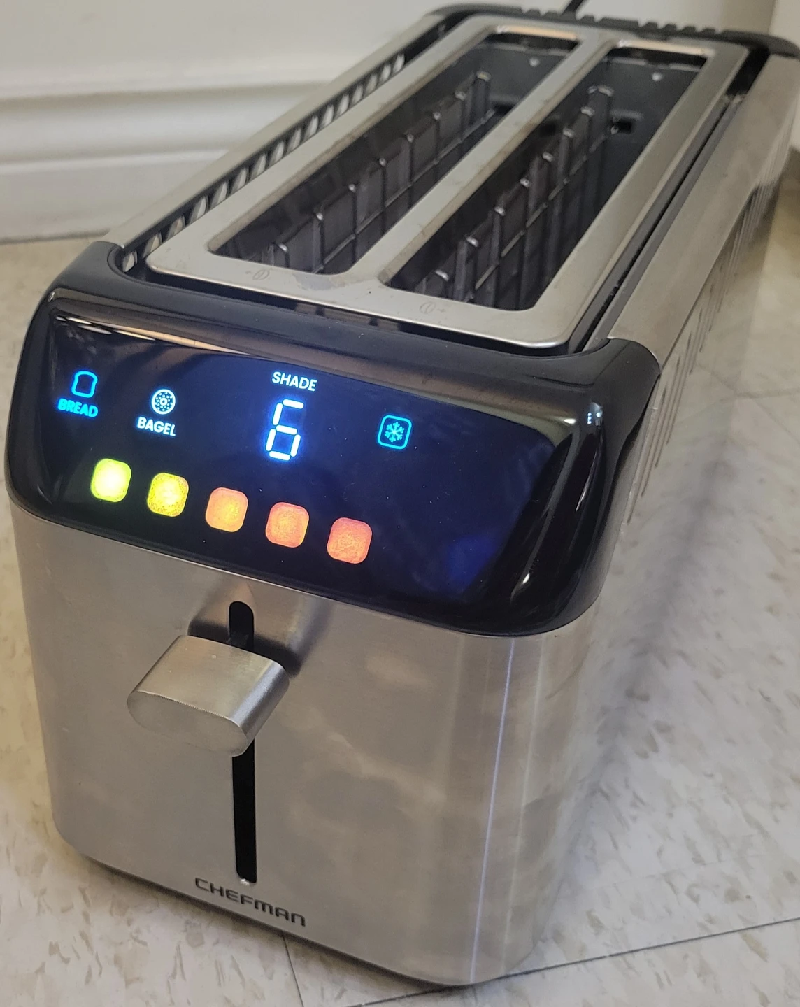 Chefman Smart Touch 4-Slice Digital Toaster.