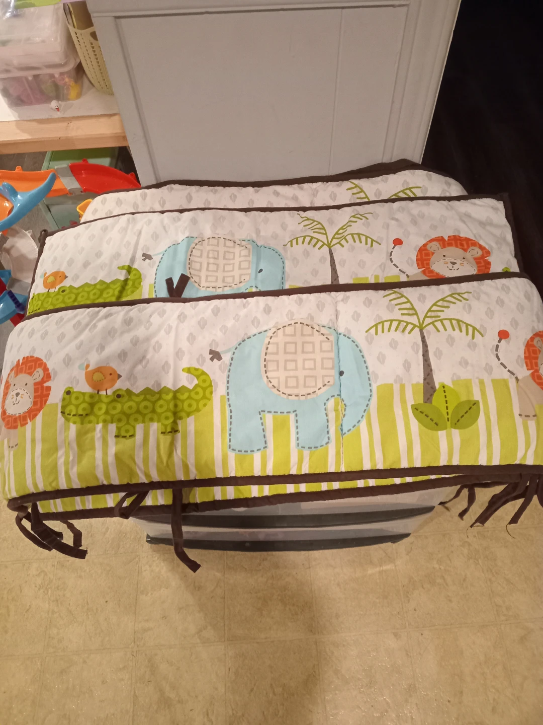 Baby Crib Bumper Pads Set - photo 2