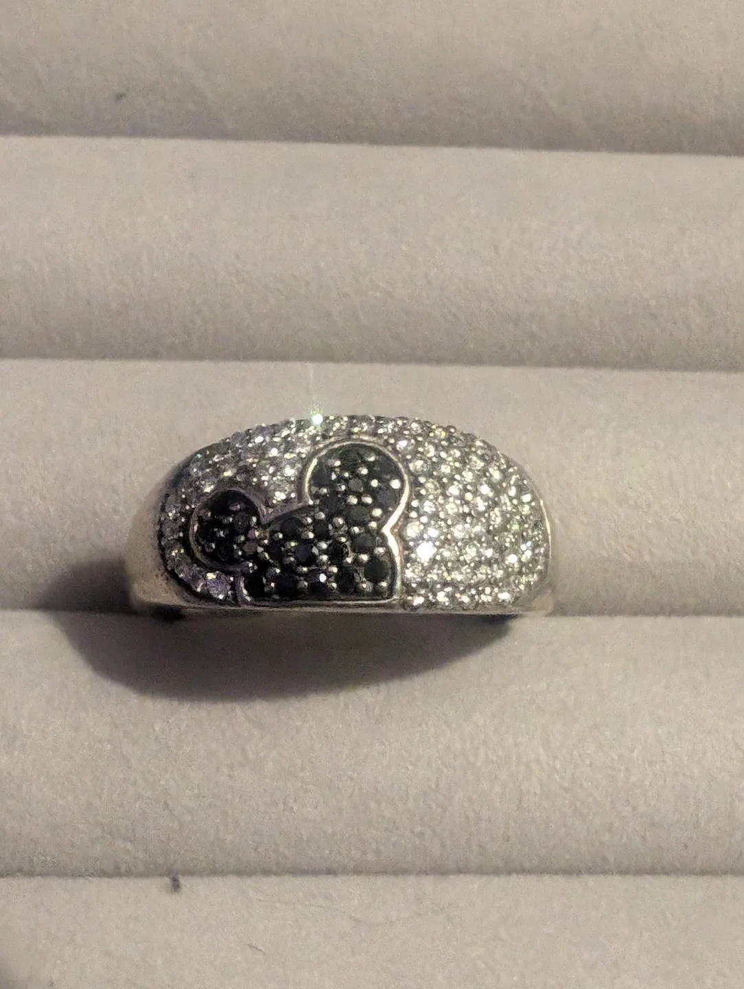 Disney Mickey Mouse Diamond Ring in Sterling Silver image indicator(3)