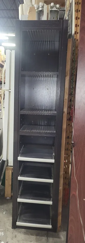 Dark Brown Wooden Shelf Unit