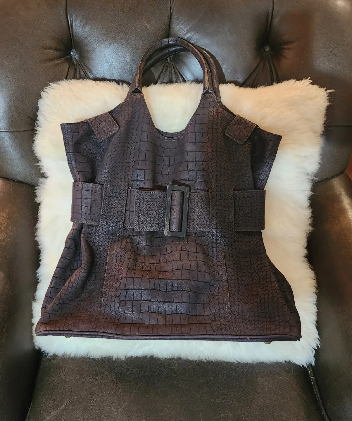 Luxurious Stéphanie Césaire Leather Handbag thumbnail