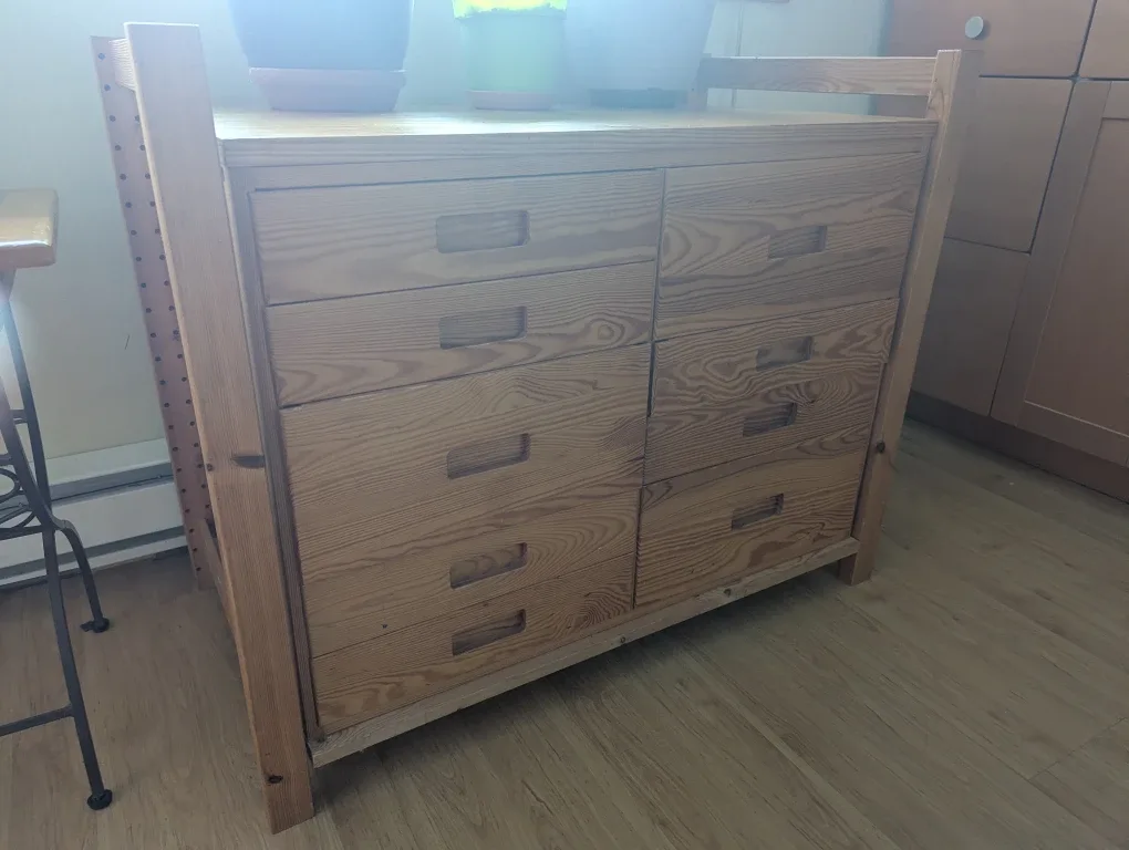 Wooden Dresser with 9 Drawers image indicator(2)