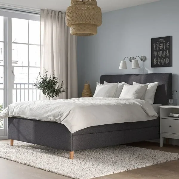 IKEA Idanaq Bed Frame - Queen - Grey