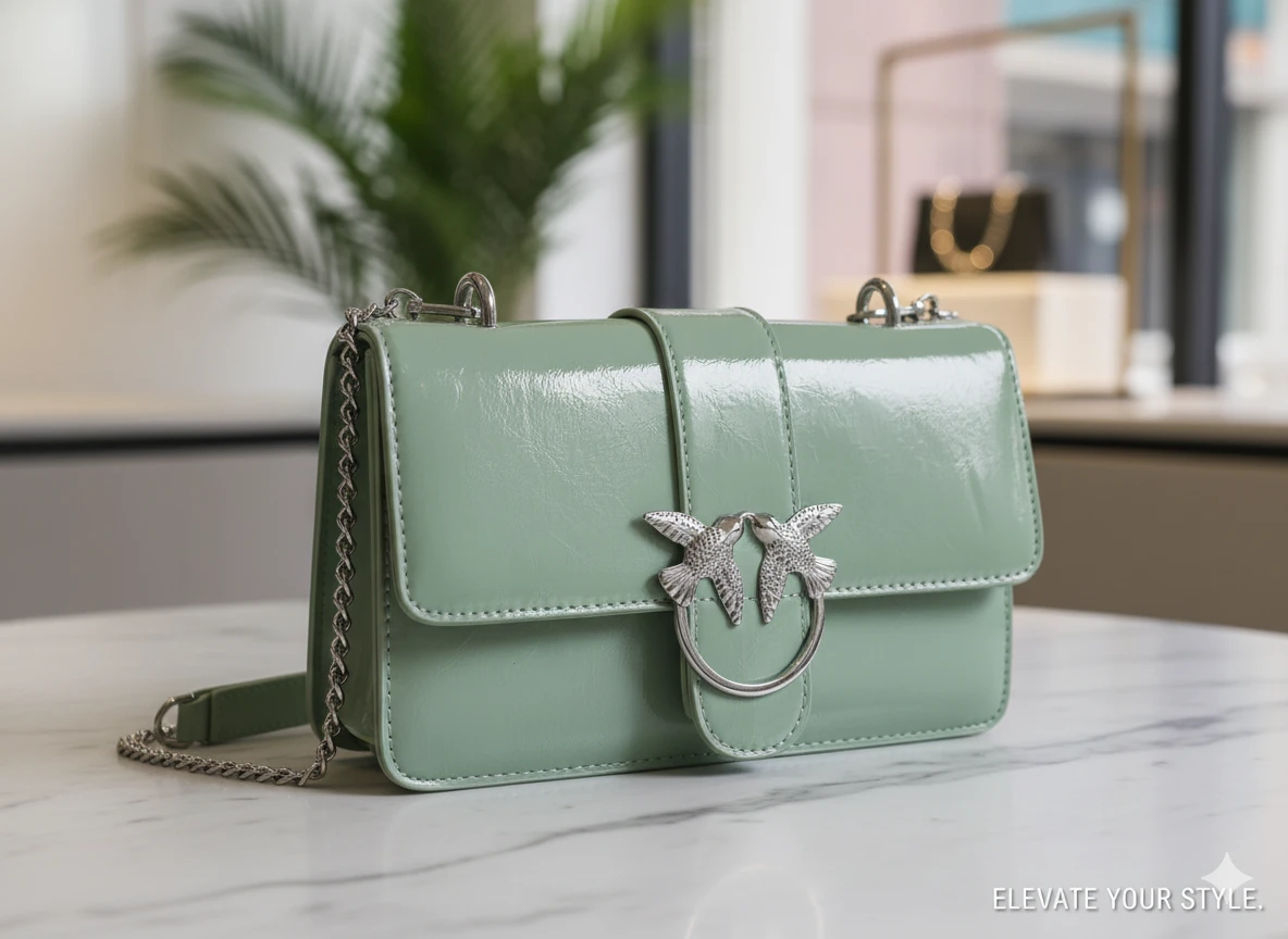 Pinko Love Baby Puff Bag - Green