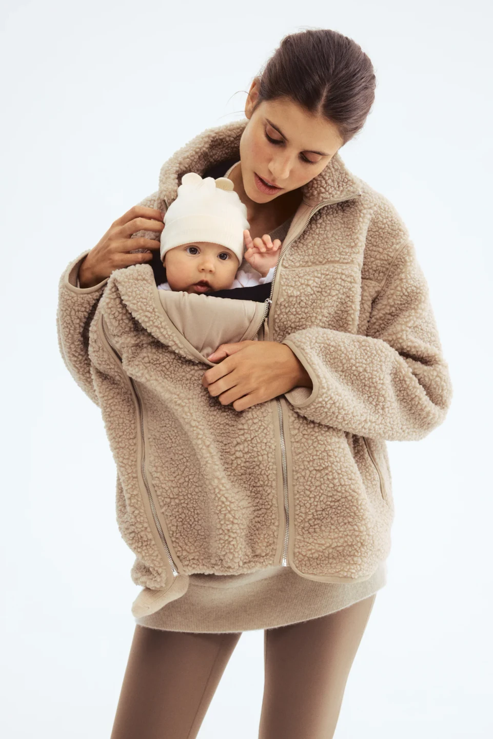 H&M Mama Maternity babywearing Fleece Jacket - Size M