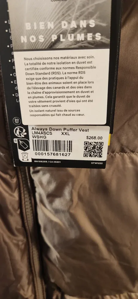 Lululemon Always Down Puffer Vest XXL image indicator(3)