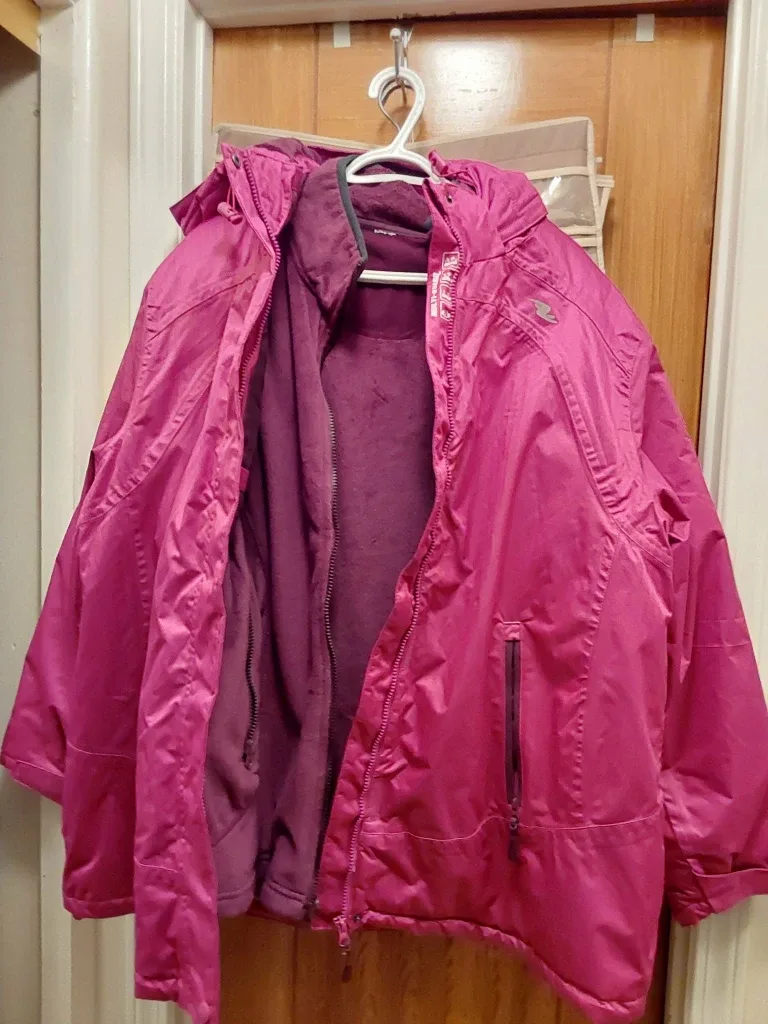 Athletic Works Ladies 2X Pink Winter Coat