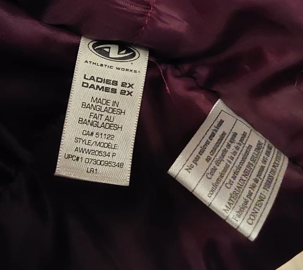 Athletic Works Ladies 2X Pink Winter Coat image indicator(3)