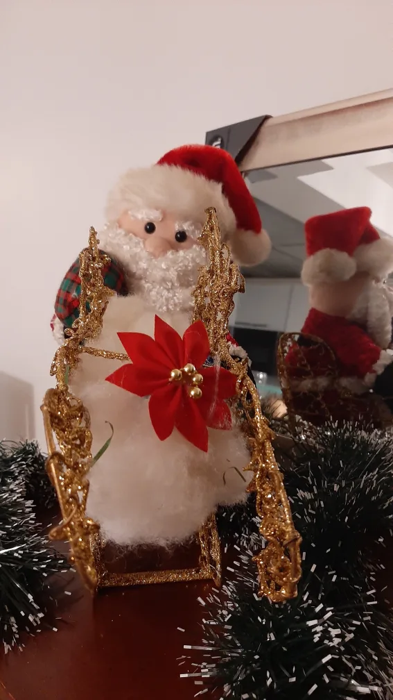 Santa Claus on Sleigh Christmas Decoration image indicator(2)