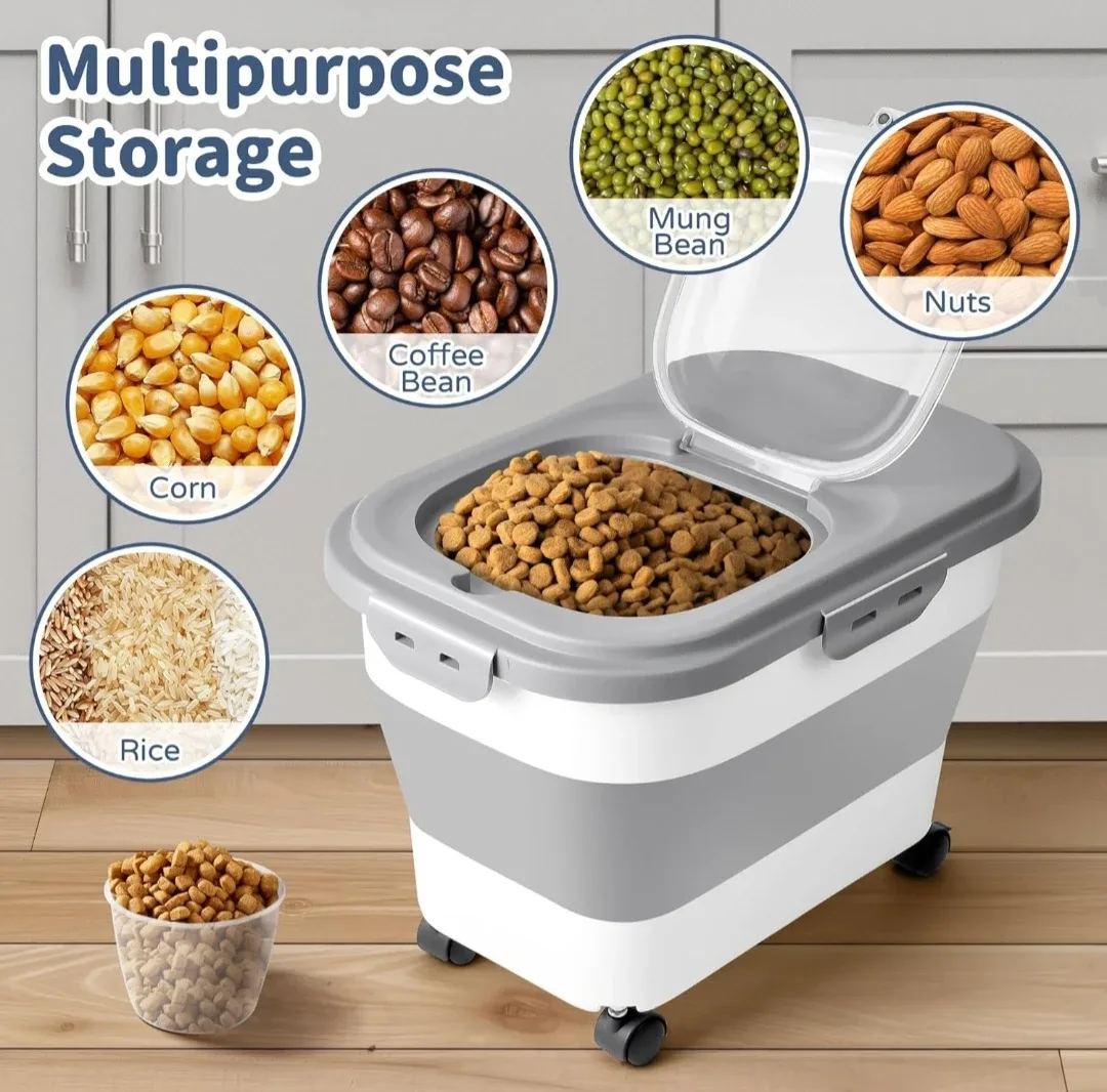 Adjustable Collapsible Pet Food Container image indicator(5)